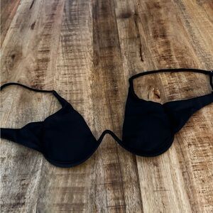 Zaful Elegant Black Bikini Top with underwire and clasp closure sz medium